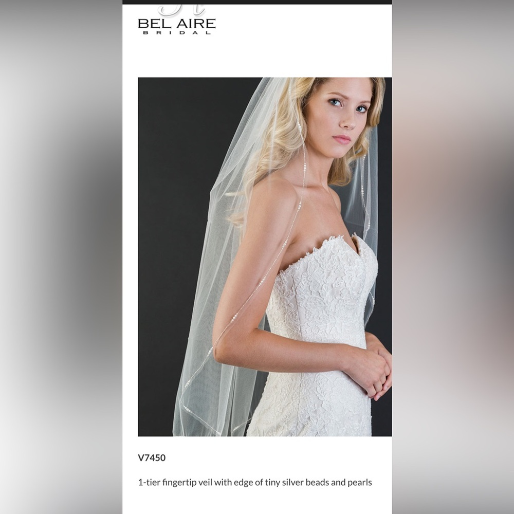 NWT Ivory White Bridal Veil
